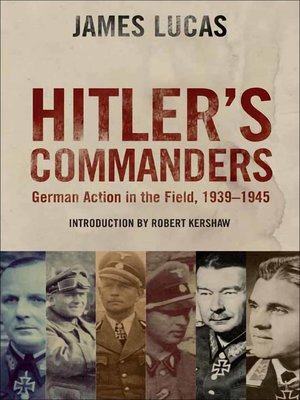 cover image of Hitler's Commanders